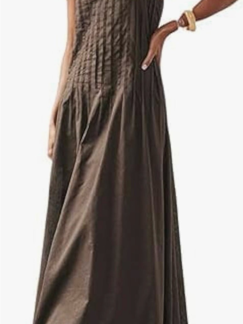 Amazon spaghetti strap V-Neck Maxi Sundress - Picture 5 of 7